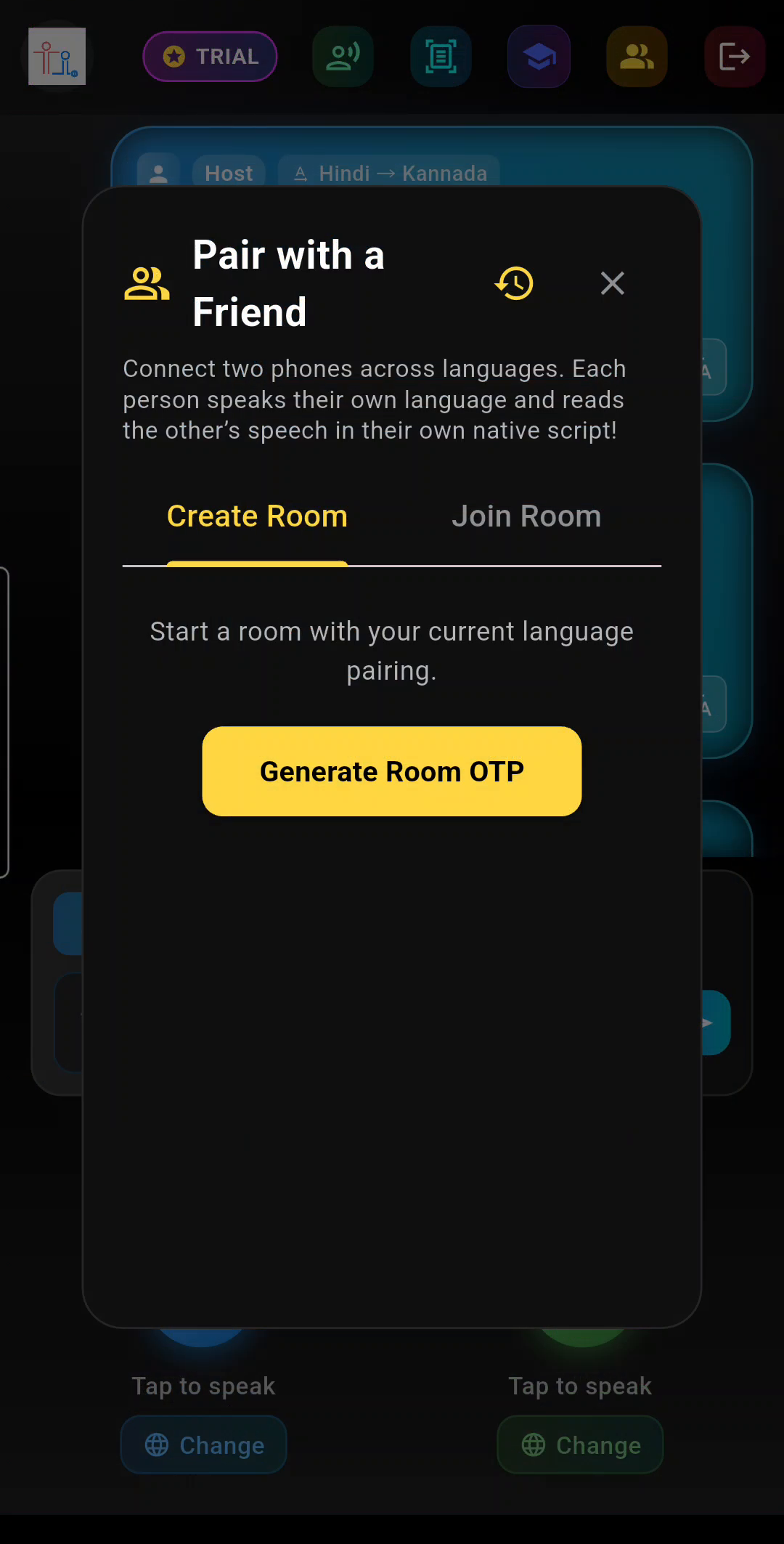 6-Digit Room OTP Pairing